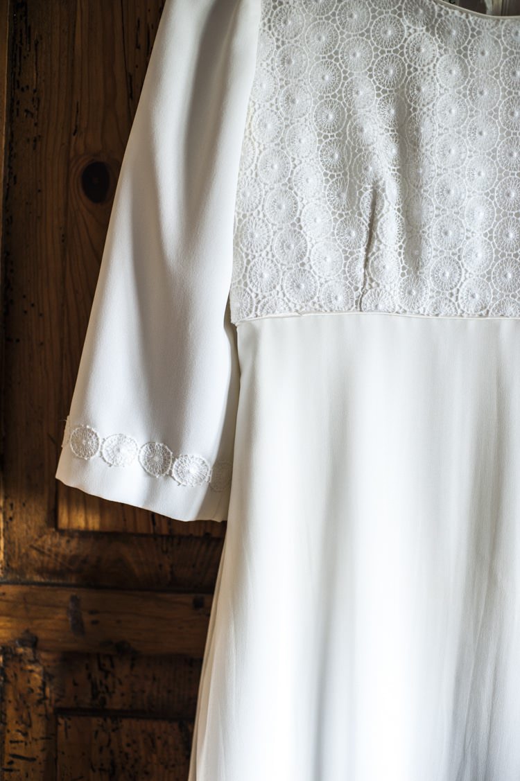 1970s Dress Gown Bride Bridal Vintage Cornflower Blue Wedding http://eleanorjaneweddings.co.uk/