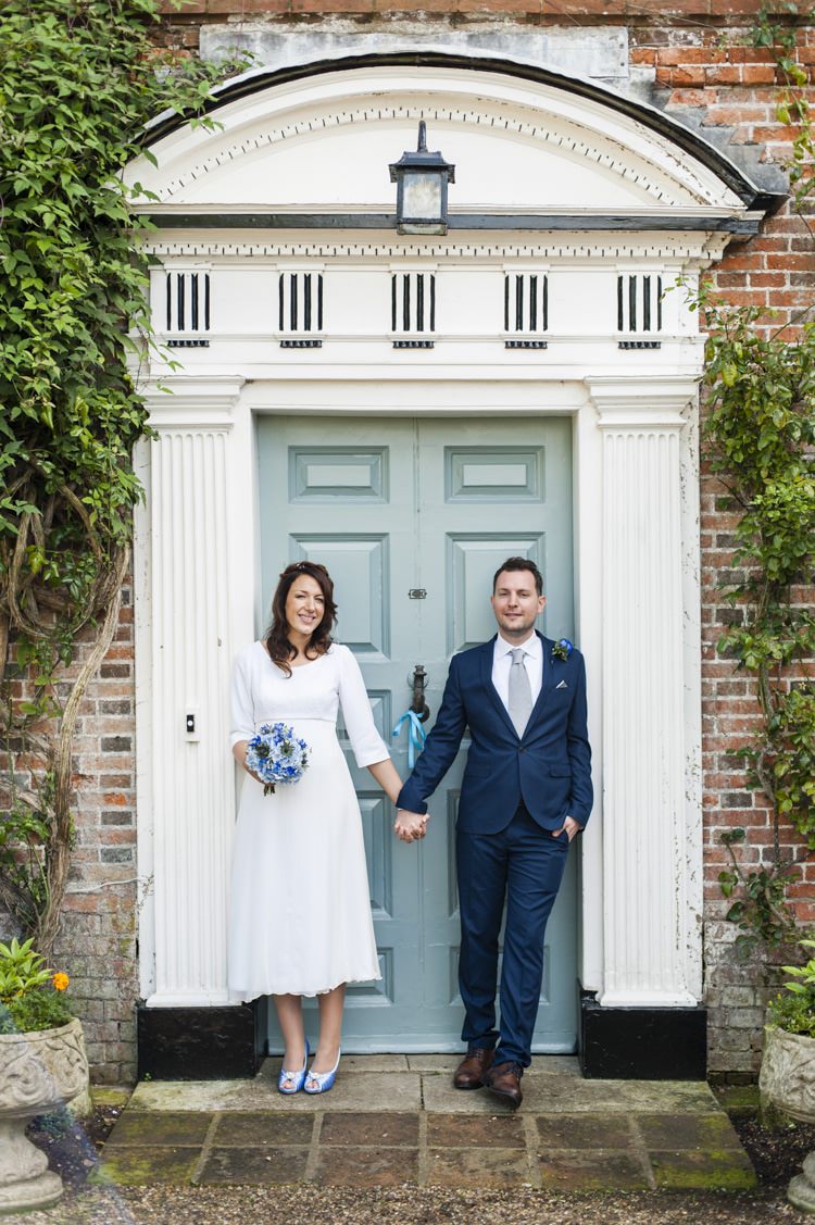 Vintage Cornflower Blue Travel Wedding