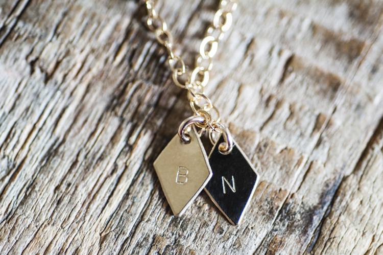 Personalised Necklace Bride Bridal Vintage Cornflower Blue Wedding http://eleanorjaneweddings.co.uk/