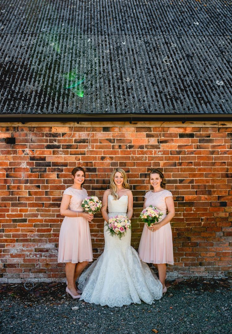 Short Pink Bridesmaid Dresses Classic Rustic Country Barn Wedding http://www.lisacarpenterphotos.com/