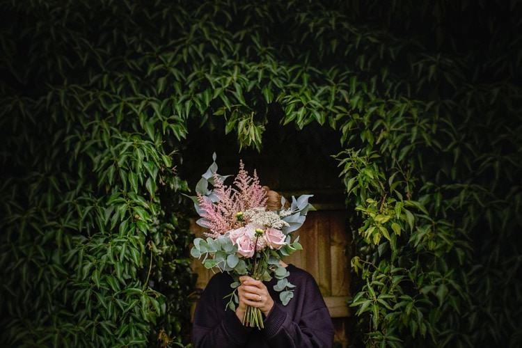 Bouquet Flowers Bride Bridal Rose Astilbe Fun DIY Back Garden Party Wedding http://www.motiejus.com/