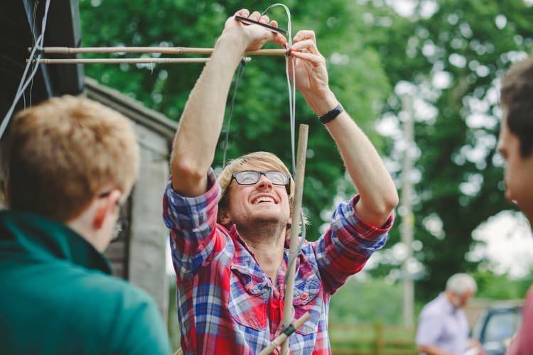 Fun DIY Back Garden Party Wedding http://www.motiejus.com/