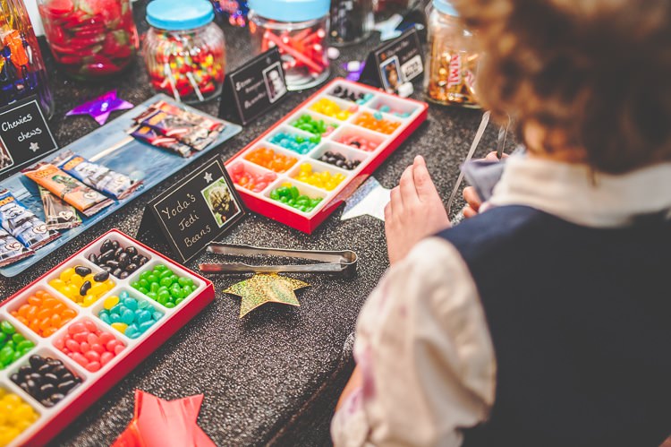 Sweets Sweetie Bar Table Star Wars Wedding http://www.robfarrellphotography.uk/