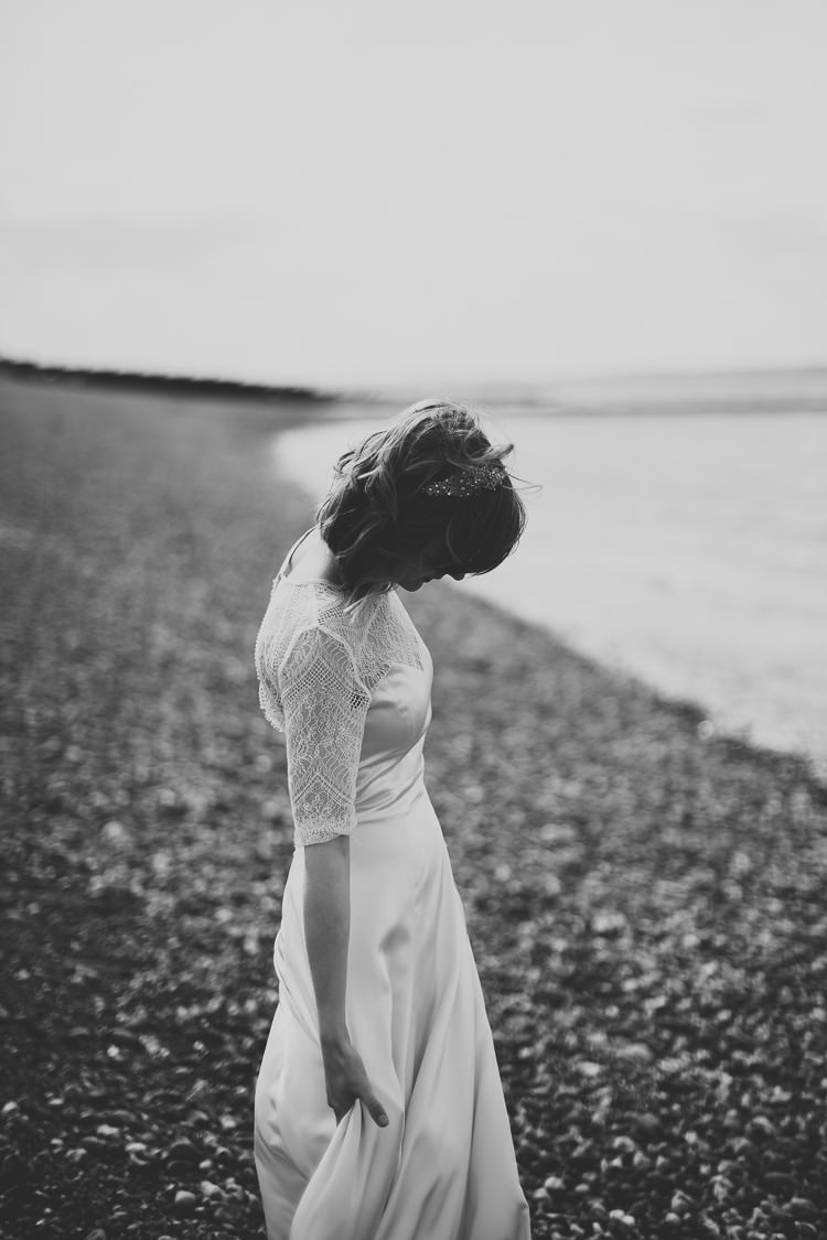 Darcey by Belle & Bunty Dress Gown Bride Bridal Sleeves Free Spirited Beautiful Beach Wedding https://www.paulfullerkentphotography.com/