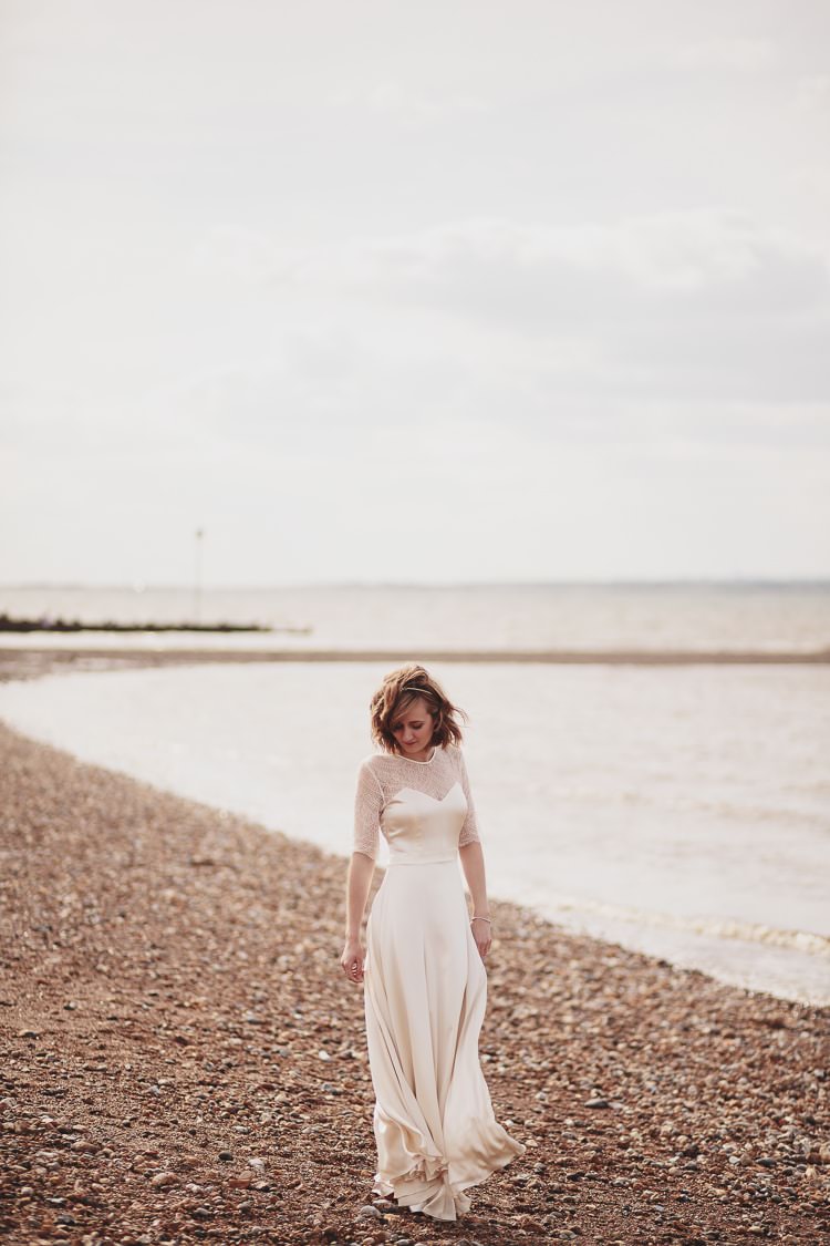 Darcey by Belle & Bunty Dress Gown Bride Bridal Sleeves Free Spirited Beautiful Beach Wedding https://www.paulfullerkentphotography.com/