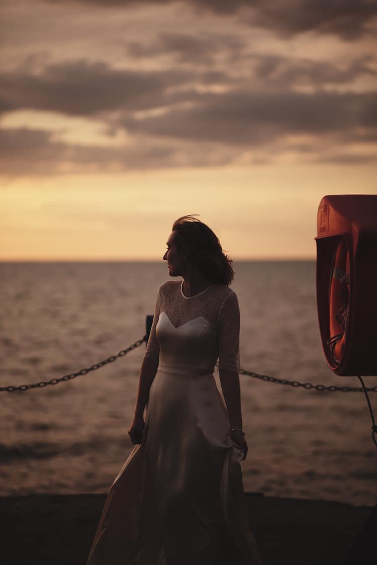 Darcey by Belle & Bunty Dress Gown Bride Bridal Sleeves Free Spirited Beautiful Beach Wedding https://www.paulfullerkentphotography.com/