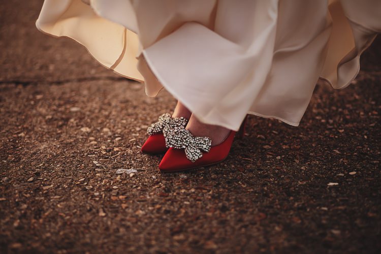 Red Shoes Clip Bride Bridal Rainbow Club Free Spirited Beautiful Beach Wedding https://www.paulfullerkentphotography.com/
