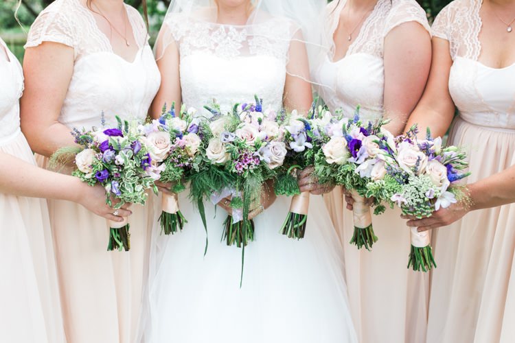 Purple Lilac Bouquet Flowers Bride Bridal Foliage Greenery Bridesmaids Fresh Pretty Humanist Wedding http://summerlilystudio.com/