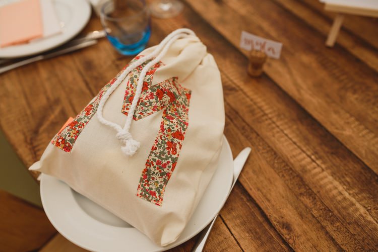 Tote Draw String Bag Personalised Favour Crafty Botanical Natural Wedding http://www.jacksonandcophotography.com/