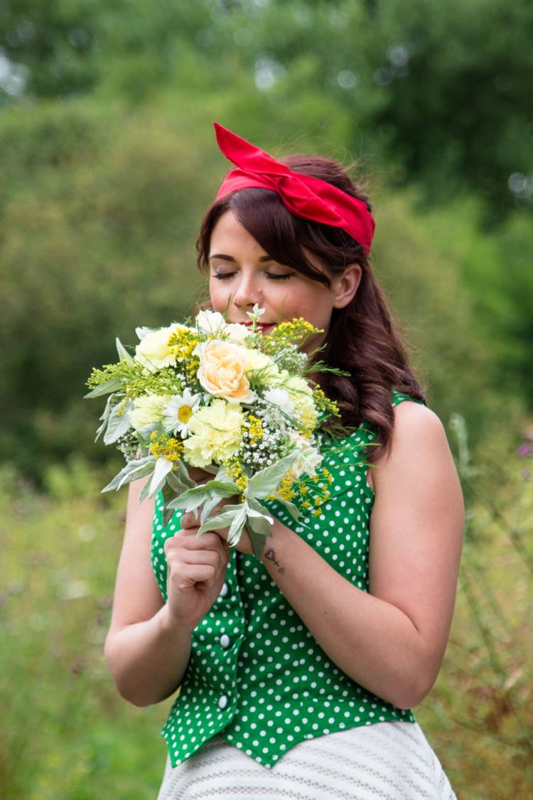 Rustic Rose Florist Wedding Colourful South West 