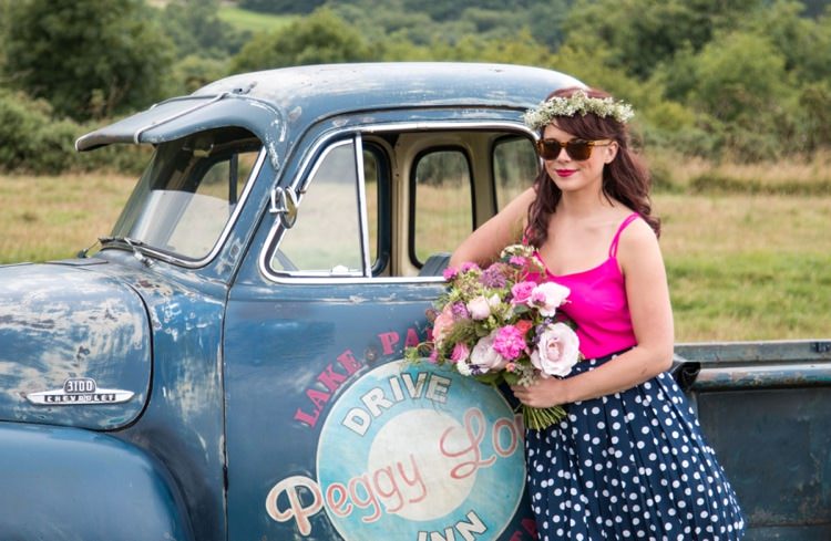 Rustic Rose Florist Wedding Colourful South West 