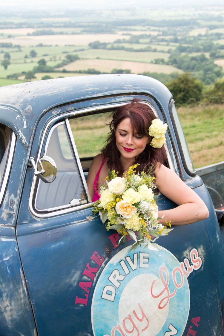 Rustic Rose Florist Wedding Colourful South West 