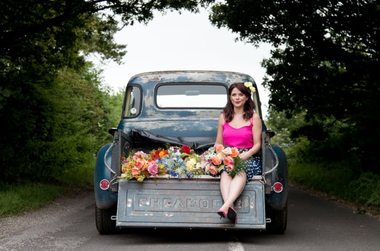 Rustic Rose Florist Wedding Colourful South West 