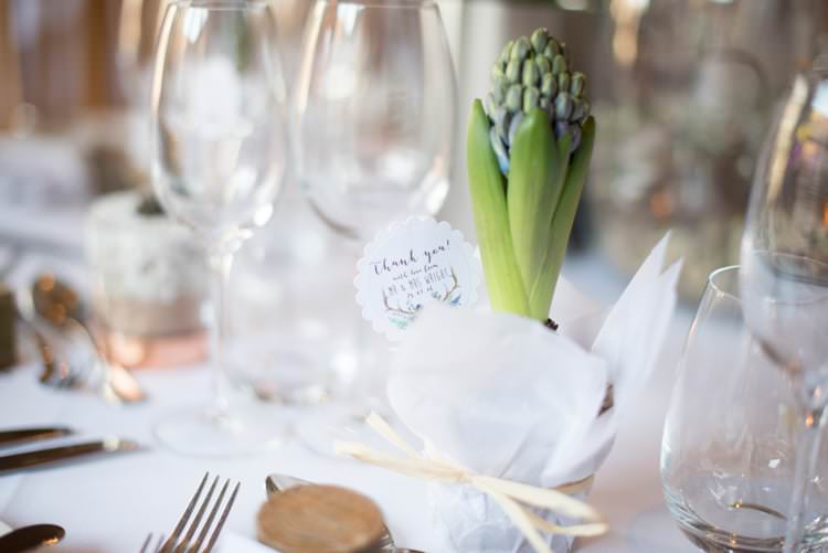 Hyacinth Bulb Favours Copper Dusky Lilac Grey Rustic Barn Wedding http://www.kayleighpope.co.uk/
