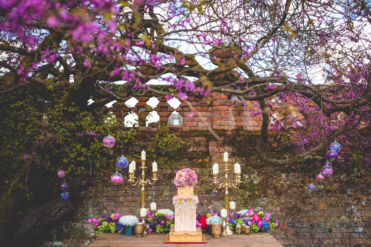 Blossom Tree Pink Table Decor Summer Brights Jewelled Glamour Wedding Ideas http://realsimplephotography.net/