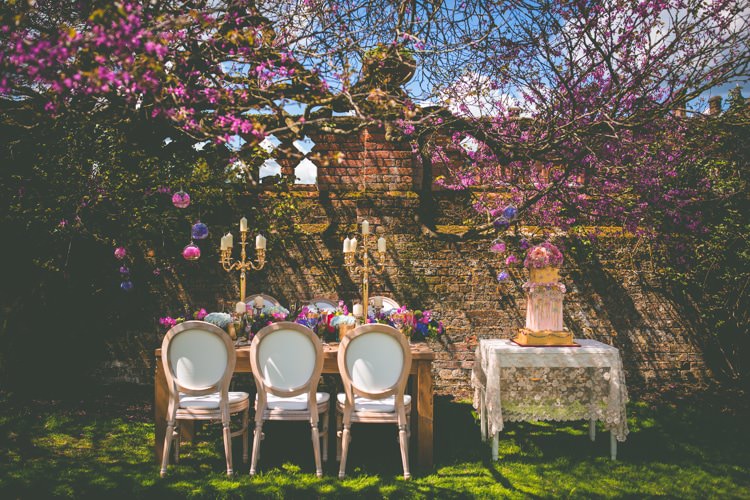 Blossom Tree Pink Table Decor Summer Brights Jewelled Glamour Wedding Ideas http://realsimplephotography.net/