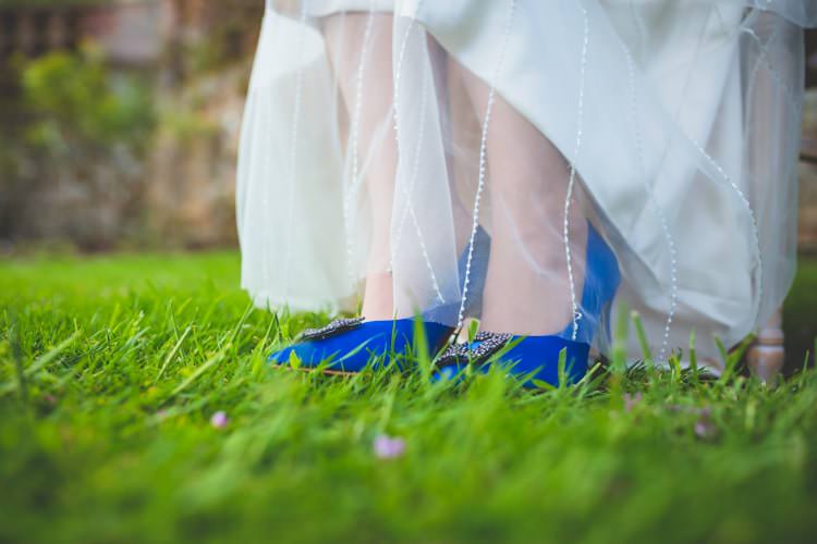 Blue Shoes Bride Bridal Summer Brights Jewelled Glamour Wedding Ideas http://realsimplephotography.net/