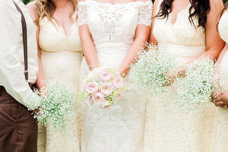 Gyp Gypsophila Baby Breath Bridesmaid Bouquets Flowers Multicoloured DIY Rustic Wedding http://vickylamburn.com/