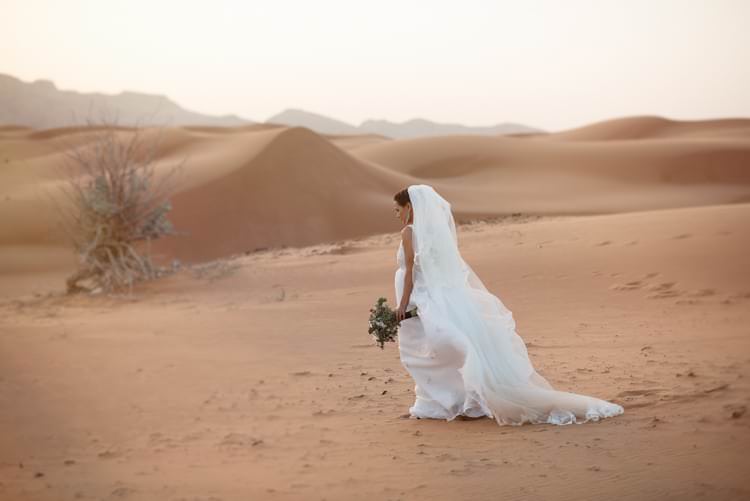 Bride Veil Bouquet V Neck Bridal Gown Sand Hills Geometric Desert Dubai Wedding Ideas http://weddingphotographerdubai.me/