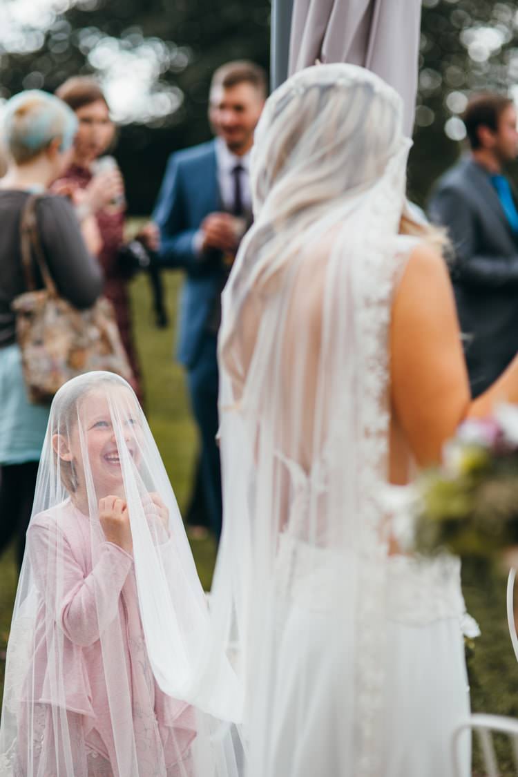 Veil Bride Bridal Lace Edge Magical Sequins Fairy Lights Barn Wedding http://greenantlersphotography.com/