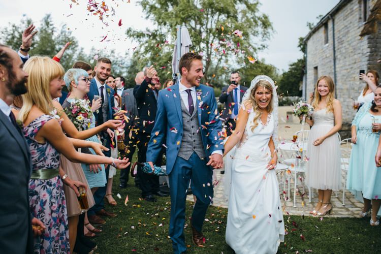 Confetti Petals Magical Sequins Fairy Lights Barn Wedding http://greenantlersphotography.com/