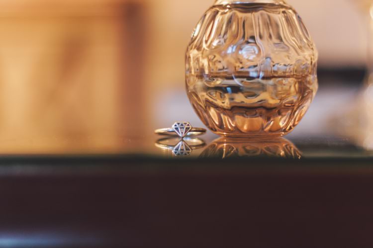 Bride Ring Bridal Accessories Vase Modern Roof Terrace Dusk Wedding Madrid http://www.lorenasanjose.com/