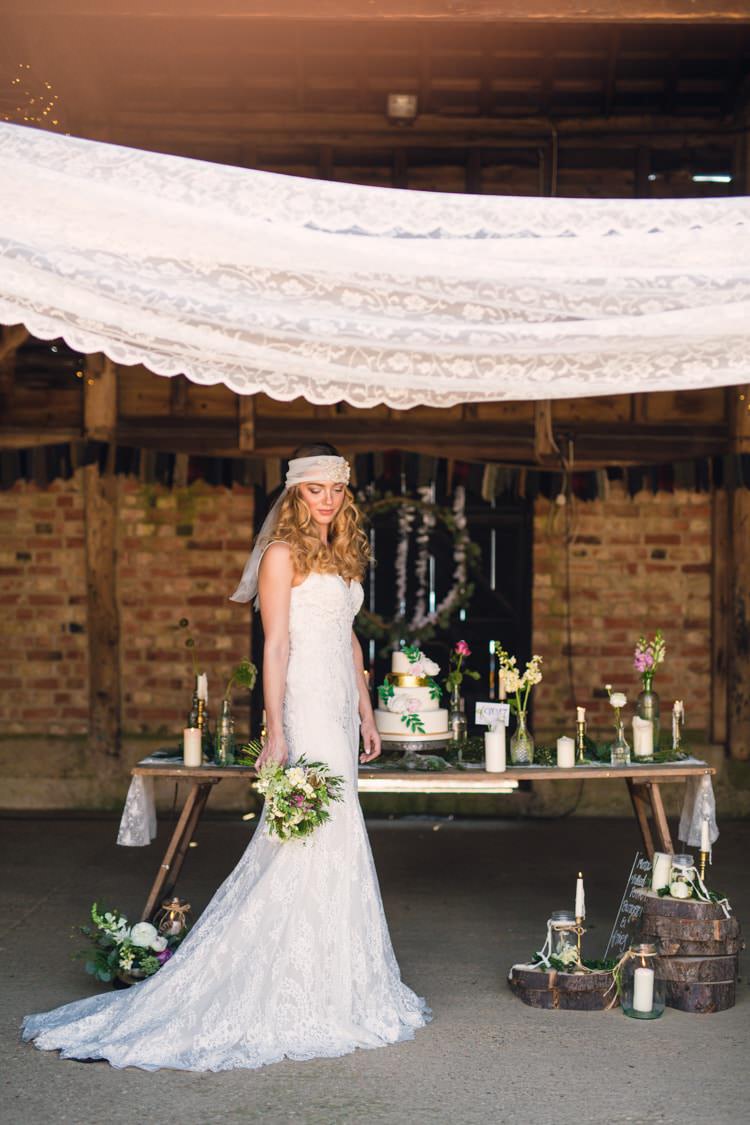 Bride Bridal Barn Boho Blossom Summer Wedding Ideas http://www.catlaneweddings.com/