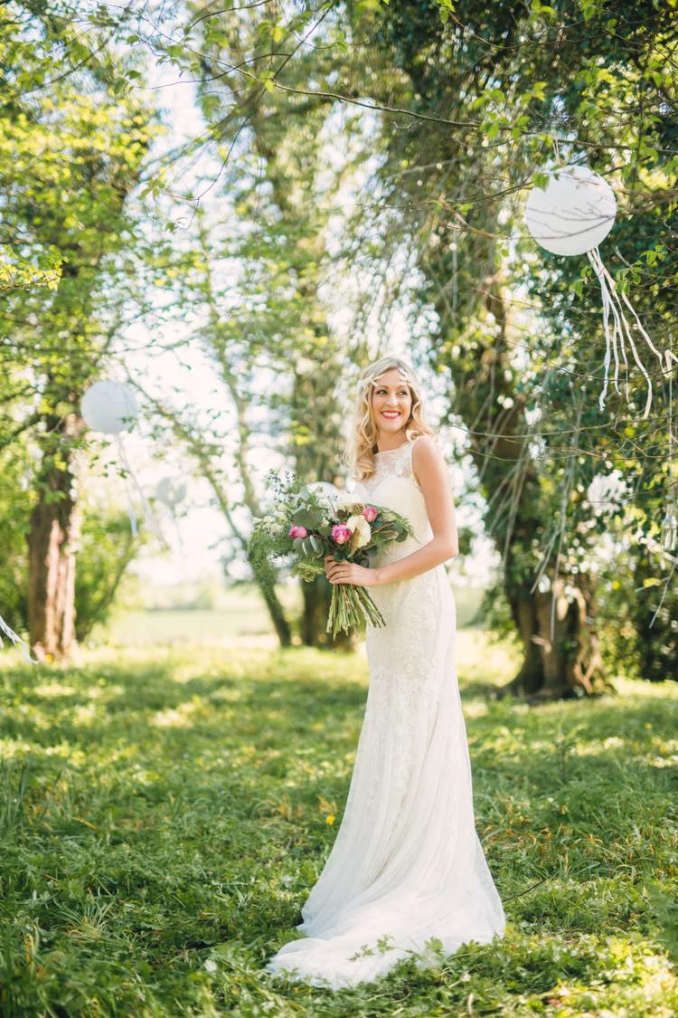 Bride Bridal Dress Gown Boho Blossom Summer Wedding Ideas http://www.catlaneweddings.com/