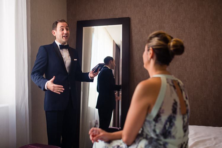 Urban London Stylish Navy White Wedding http://karibellamy.com/