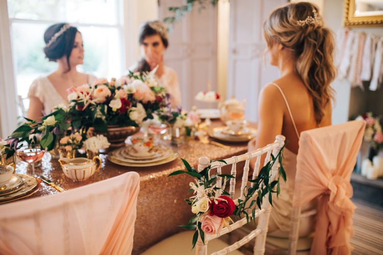 Vintage Glam Rose Gold Pink Wedding Ideas http://ivoryfayre.com/