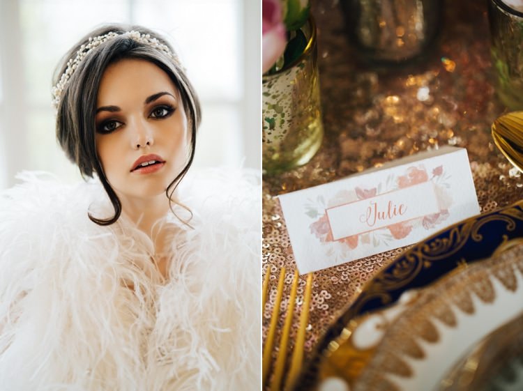 Vintage Glam Rose Gold Pink Wedding Ideas http://ivoryfayre.com/