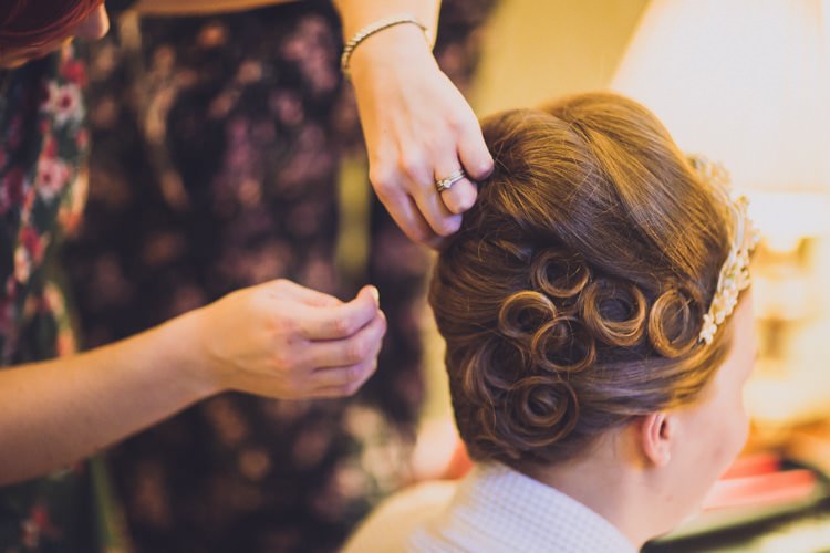 Beehive Bride Bridal Hair Classic Winter City Chic Wedding http://willfullerphotography.com/