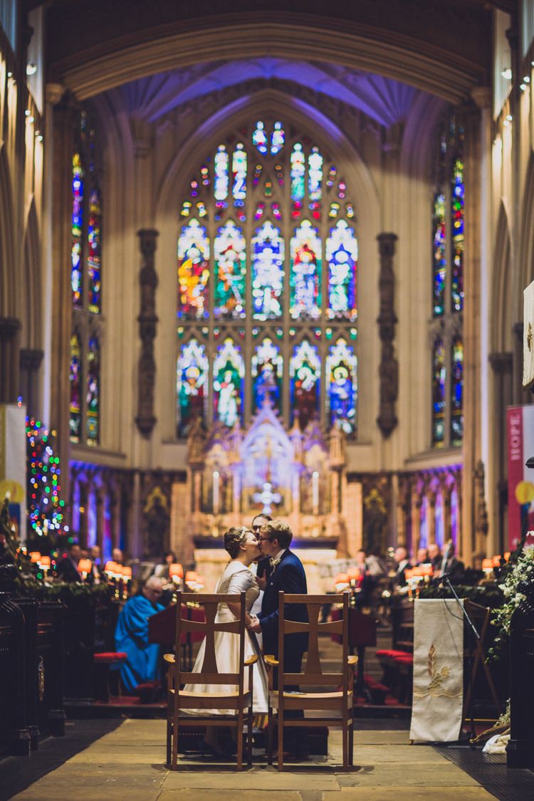 Leeds Minster Christmas Classic Winter City Chic Wedding http://willfullerphotography.com/
