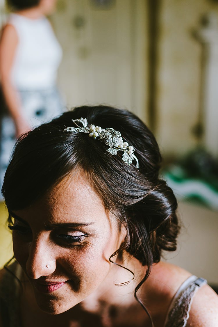 Hair Bride Bridal Hair Band Style Accessory Rustic Relaxed Country Garden Wedding http://www.dmcclane.com/