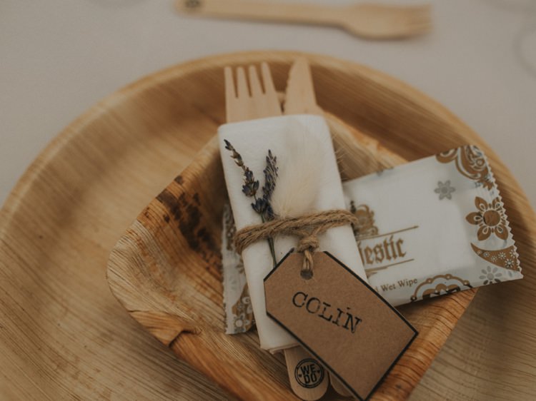 Luggage Tag Lavender Place Name Setting Creative Relaxed Child Friendly Wedding http://www.brookrosephotography.co.uk/