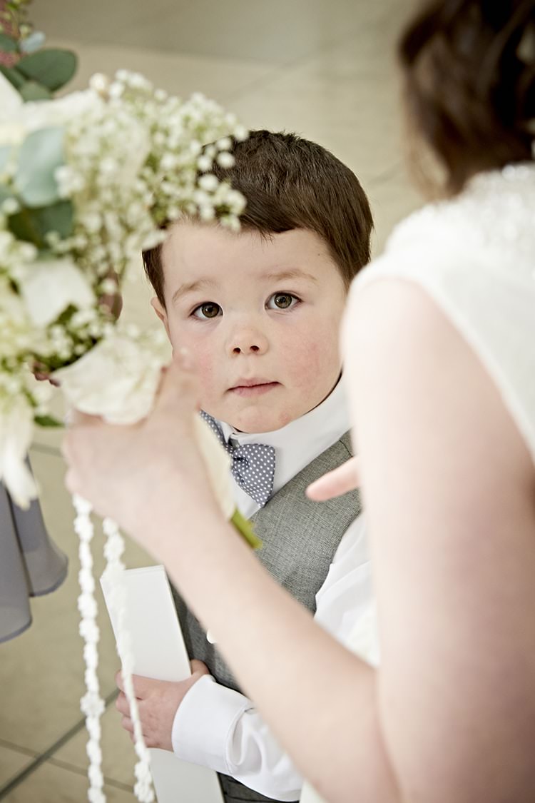 Bow Tie Page Boy Modern Mint Gold Grey City Wedding http://www.studiocano.co.uk/
