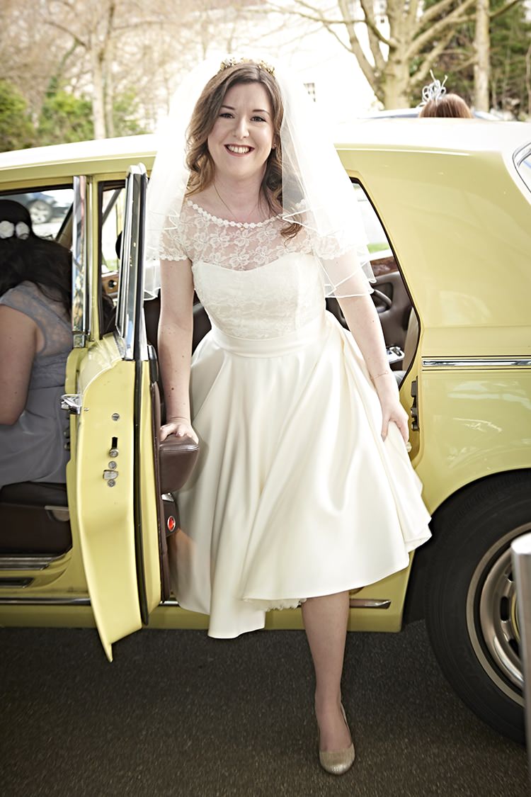 Mair by Helen Rhiannon Short Dress Gown Bride Bridal Modern Mint Gold Grey City Wedding http://www.studiocano.co.uk/