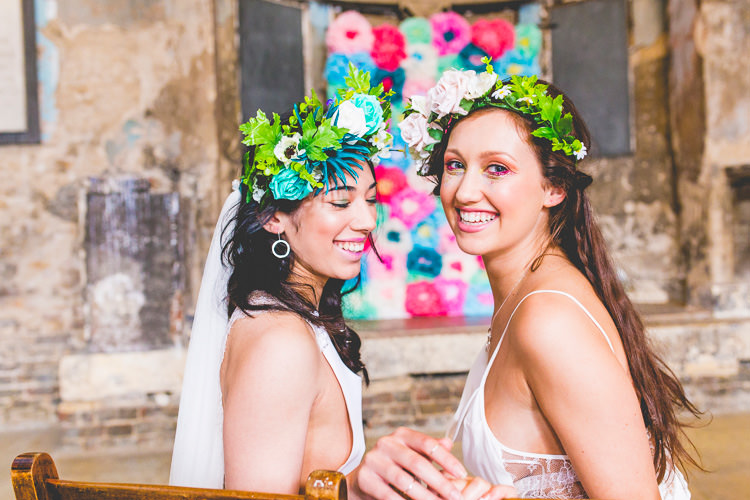 Colourful Alternative Same Sex Wedding Ideas http://www.els-photography.com/