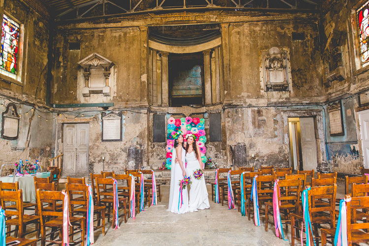 Colourful Alternative Same Sex Wedding Ideas http://www.els-photography.com/