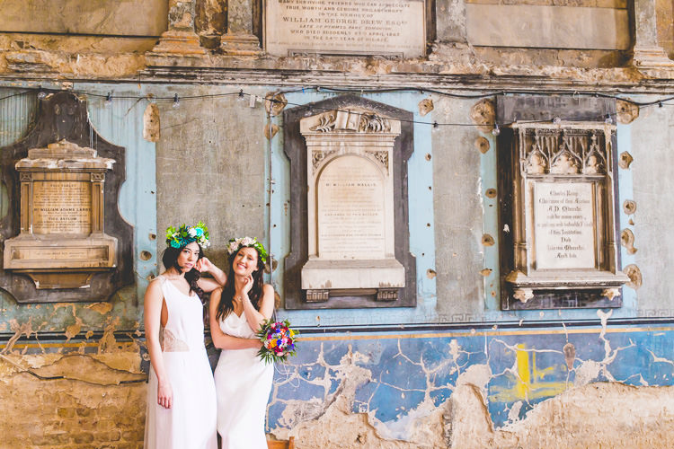 Colourful Alternative Same Sex Wedding Ideas http://www.els-photography.com/