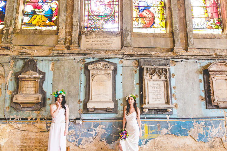 Colourful Alternative Same Sex Wedding Ideas http://www.els-photography.com/