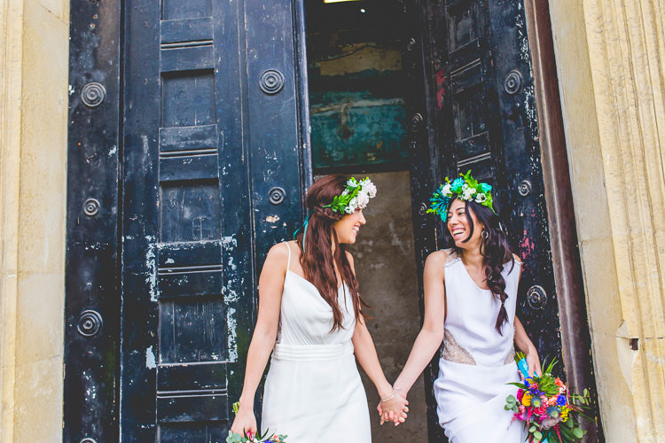 Colourful Alternative Same Sex Wedding Ideas http://www.els-photography.com/