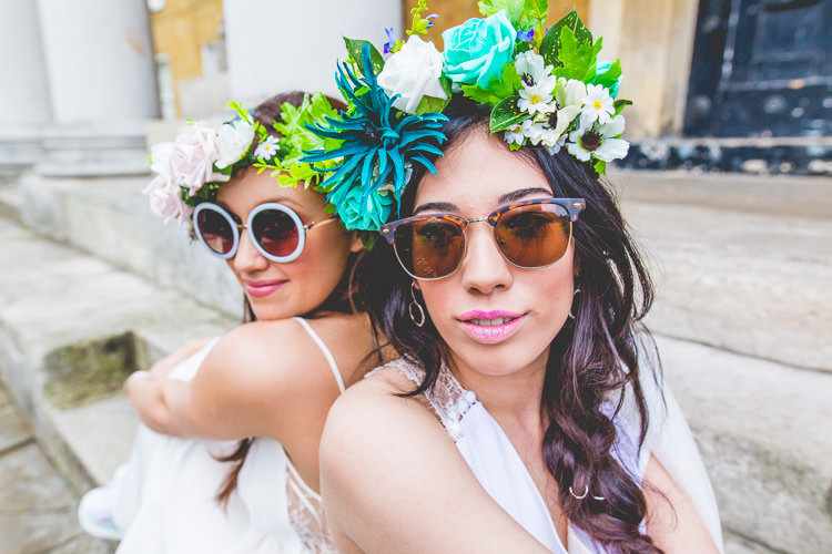 Colourful Alternative Same Sex Wedding Ideas http://www.els-photography.com/