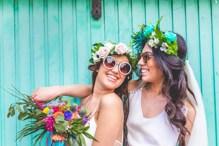 Colourful Alternative Same Sex Wedding Ideas http://www.els-photography.com/