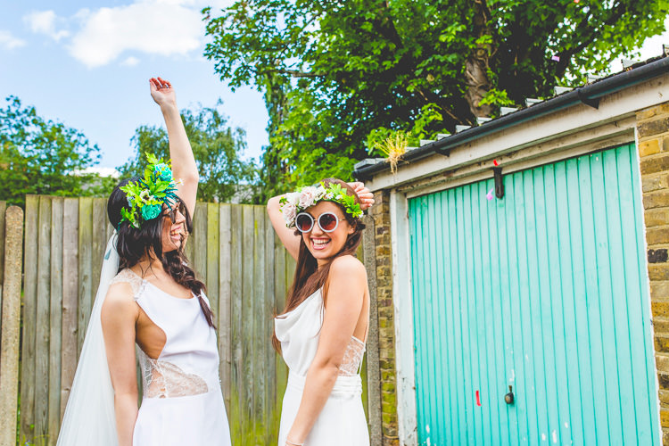Colourful Alternative Same Sex Wedding Ideas http://www.els-photography.com/