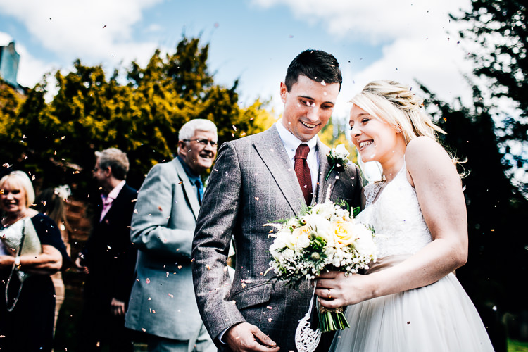 Confetti Throw Dreamy Stylish Barn Wedding http://www.faircloughphotography.co.uk/ 