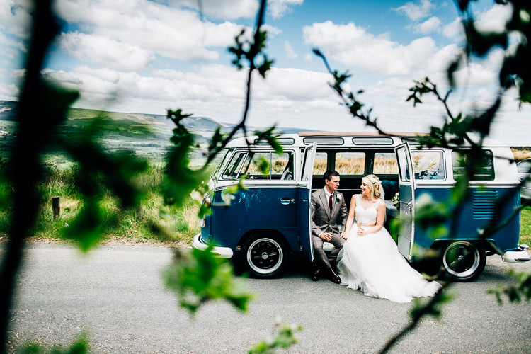 VW Camper Van Dreamy Stylish Barn Wedding http://www.faircloughphotography.co.uk/ 