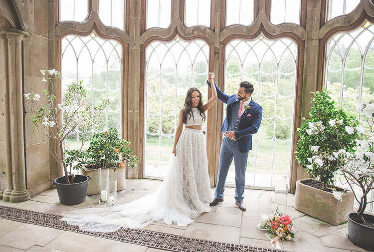 Playful Peach Wedding Ideas http://www.kelleequinnphotography.com/