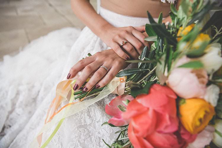 Playful Peach Wedding Ideas http://www.kelleequinnphotography.com/