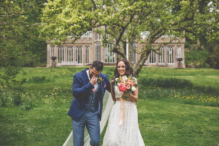 Playful Peach Wedding Ideas http://www.kelleequinnphotography.com/